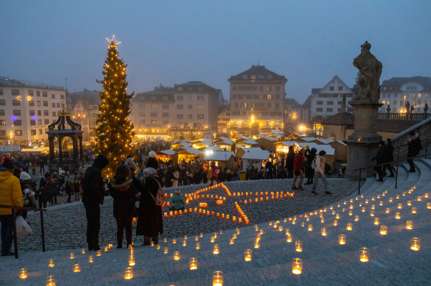 🎄 Wir sind am Weihnachtsmarkt Einsiedeln – direkt auf dem Klosterplatz!