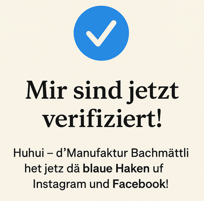 🎉 Mir händ jetzt dä blaue Haken! 💙