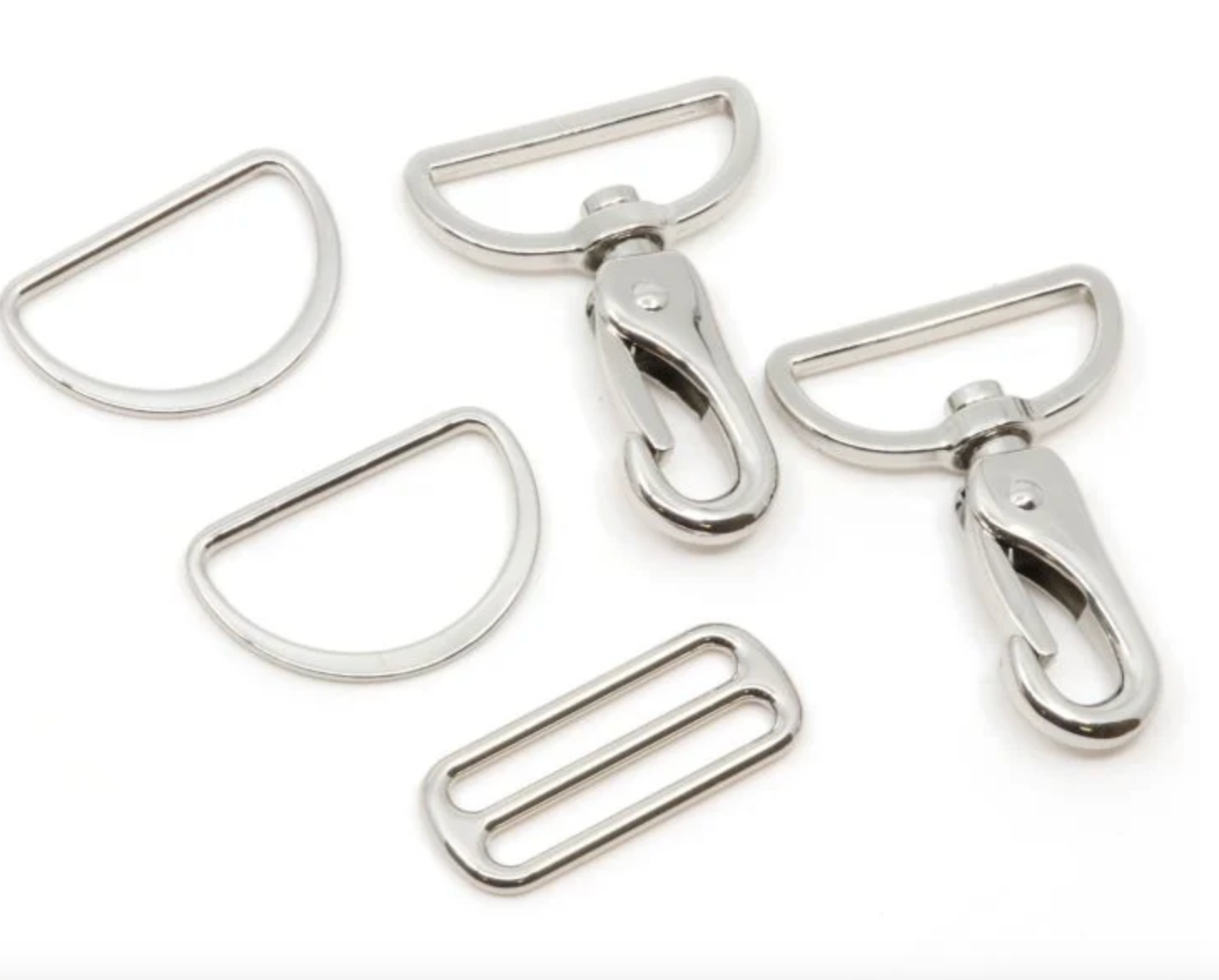 Taschen Hardware Kit "Elegance" 40 mm (silber)