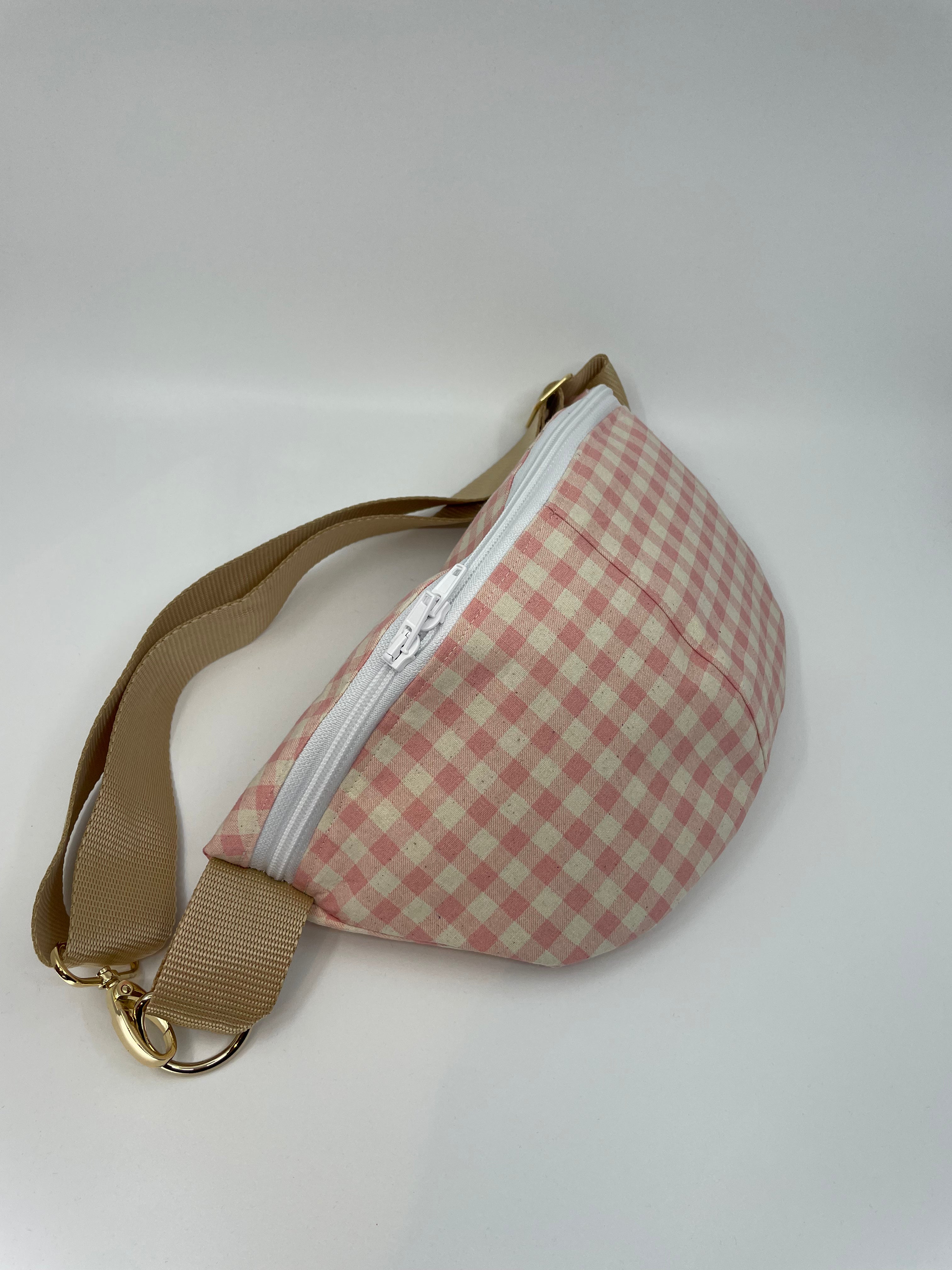 Bauchtasche Rosalie – Vichy trifft Blütenzauber