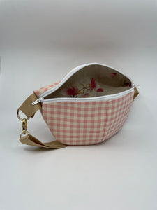 Bauchtasche Rosalie – Vichy trifft Blütenzauber